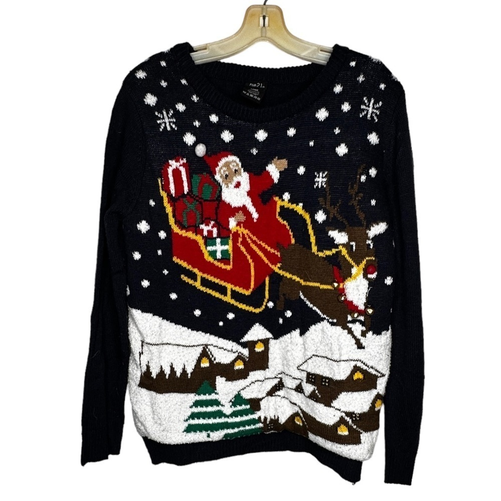 Rue 21 Christmas Santa Sweater